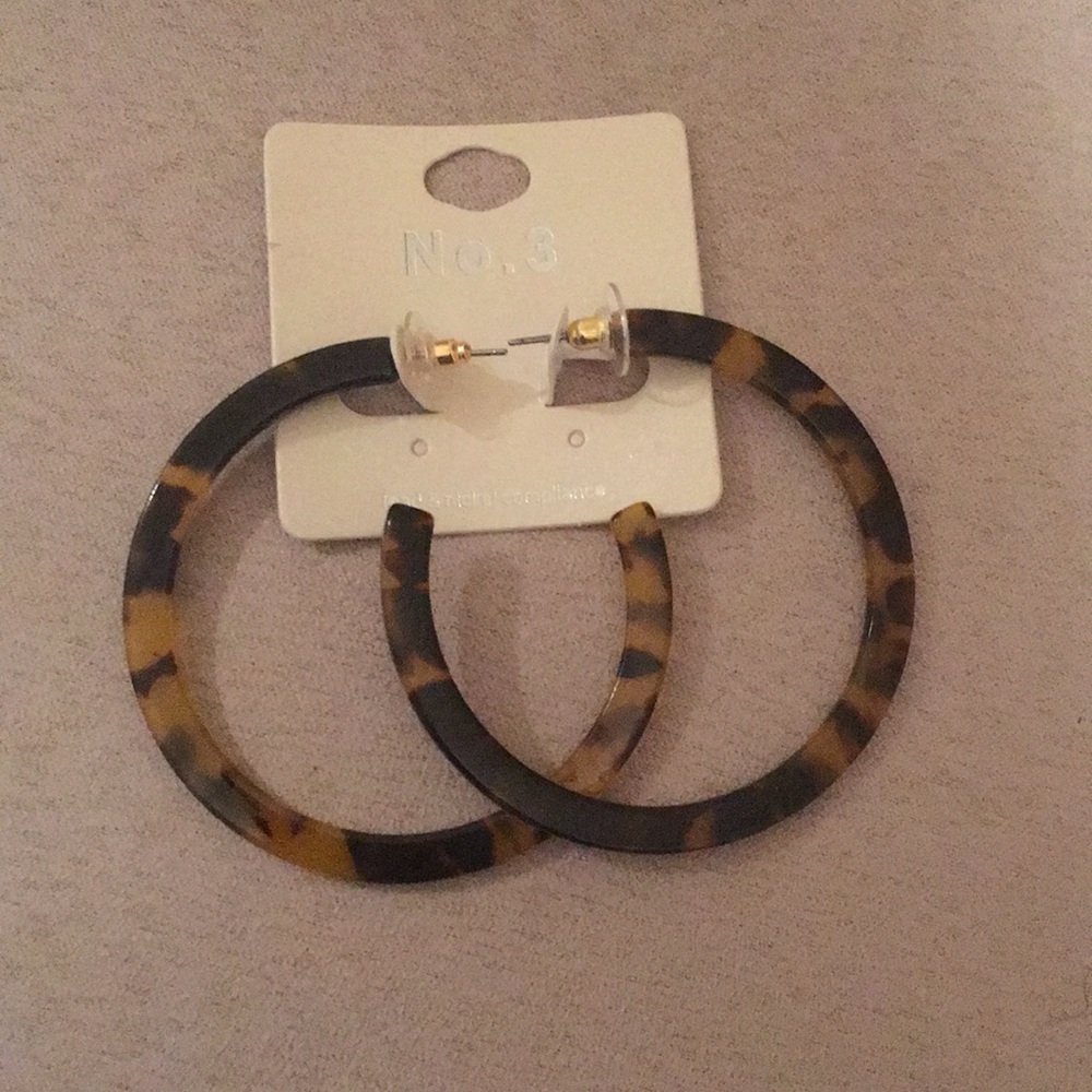Animal printed hoops